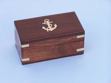 Load image into Gallery viewer, Deluxe Class Scout&#39;s Antique Brass Leather Spyglass Telescope 7&quot;&quot; with Rosewood Box