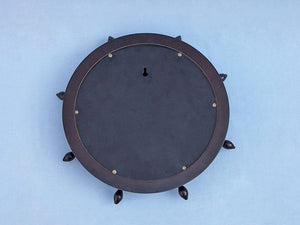 Antique Copper Ship Wheel Clock 15"