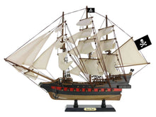 Load image into Gallery viewer, Wooden Black Pearl White Sails Limited Model Pirate Ship 26&quot;