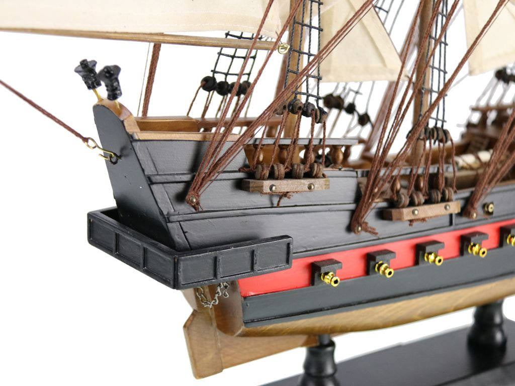 Wooden Whydah Gally White Sails Limited Model Pirate Ship 26"