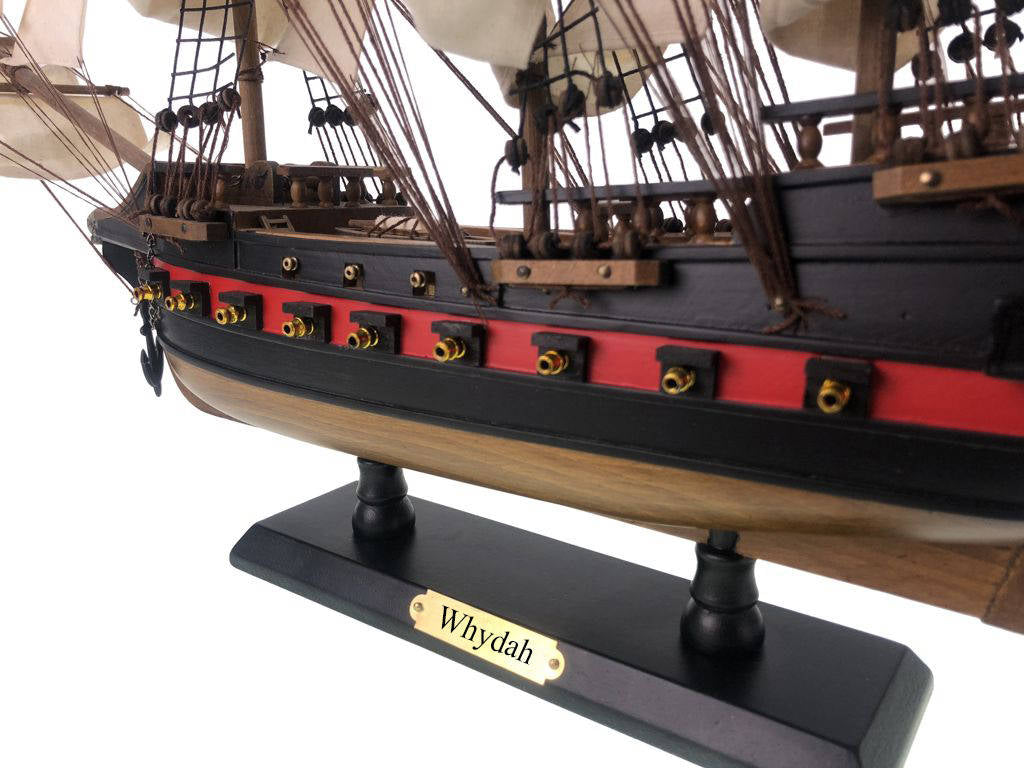 Wooden Whydah Gally White Sails Limited Model Pirate Ship 26"