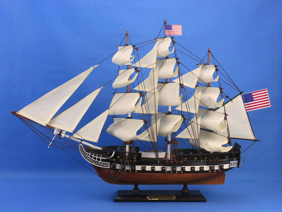 Wooden USS Constitution Tall Model Ship 24"
