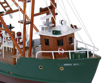Load image into Gallery viewer, Wooden Andrea Gail - The Perfect Storm Model Boat 16&quot;