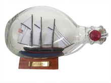 Load image into Gallery viewer, Atlantic Sailboat in a Glass Bottle 7&quot;