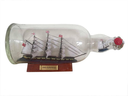 Master And Commander HMS Surprise Model Ship in a Glass Bottle 11