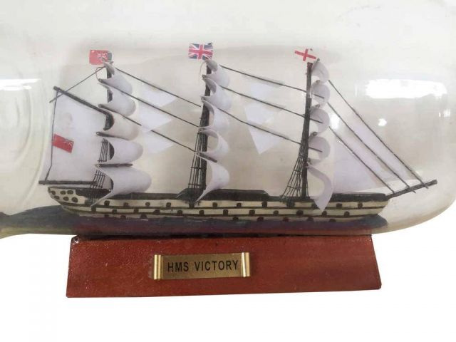 HMS Victory Model Ship in a Glass Bottle 11