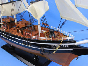 Wooden Cutty Sark Tall Model Clipper Ship 30"