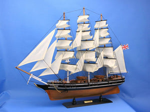 Wooden Cutty Sark Tall Model Clipper Ship 30"