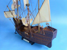 Load image into Gallery viewer, Wooden Santa Maria Tall Model Ship 14&quot;