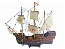 Load image into Gallery viewer, Wooden Santa Maria Tall Model Ship 14&quot;