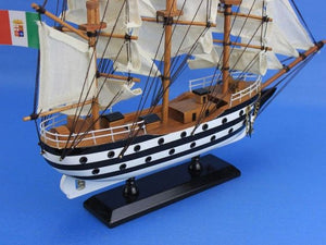Wooden Amerigo Vespucci Tall Model Ship 15"
