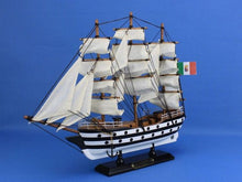 Load image into Gallery viewer, Wooden Amerigo Vespucci Tall Model Ship 15&quot;