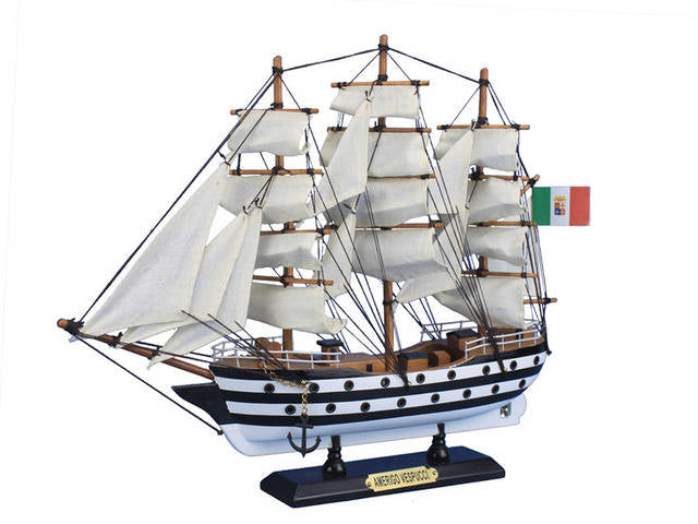 Wooden Amerigo Vespucci Tall Model Ship 15