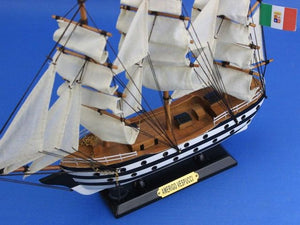 Wooden Amerigo Vespucci Tall Model Ship 15"