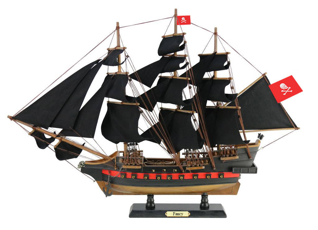Wooden Henry Avery's Fancy Black Sails Limited Model Pirate Ship 26 ...