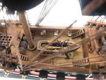 Load image into Gallery viewer, Wooden Captain Kidd&#39;s Black Falcon Black Sails Limited Model Pirate Ship 26&quot;