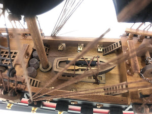 Wooden Black Bart's Royal Fortune Black Sails Limited Model Pirate Ship 26"