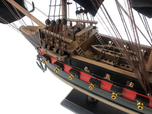 Wooden Black Bart's Royal Fortune Black Sails Limited Model Pirate Ship 26"