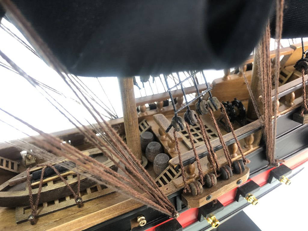 Wooden Captain Kidd's Adventure Galley Black Sails Limited Model Pirate Ship 26"