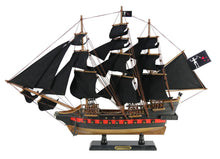 Load image into Gallery viewer, Wooden Blackbeard&#39;s Queen Anne&#39;s Revenge Black Sails Limited Model Pirate Ship 26&quot;