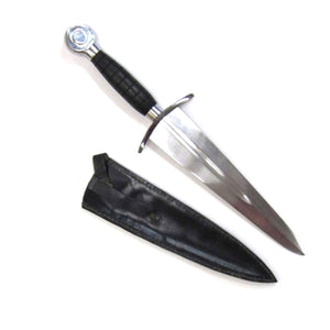 Steel Dagger w/ Faux Leather Sheath